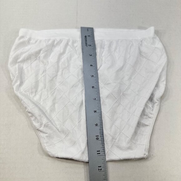Bali Women's Size 10-11 Panty Brief Hi Cut White New Without Tags - Picture 6 of 6